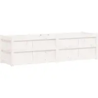 vidaXL Jardinière blanc 180x50x50 cm bois de pin massif