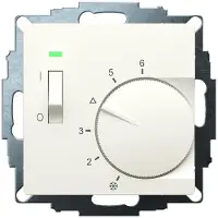 Eberle Controls Eberle UTE 1011-RAL1013-M-55 Thermostat d'ambiance encastré 5 à 30°C, Thermostat, Blanc