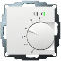 Eberle Controls Eberle UTE 2500-RAL9016-M-55 Thermostat d'ambiance encastré 5 à 30°C, Thermostat, Blanc