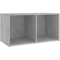 vidaXL Armoire TV gris béton 72x35x36,5 cm Bois composite