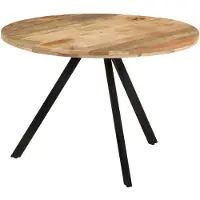 vidaXL Table de salle à manger 110x75 cm en bois massif de manguier