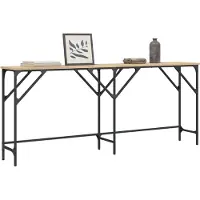 vidaXL Table console chêne sonoma 180x29x75 cm bois d'ingénierie