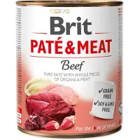 Brit Pate&amp;Meat beef - pâtée de bœuf pour chiens - 800 g