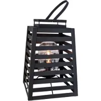 By Rydens Lampe d'extérieur sur pied Yankton de Rydens, IP44, noir sable