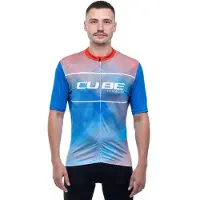 Cube Teamline Cmpt Short Sleeve Jersey Bleu XS Homme