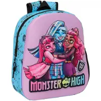 Monster High Sac à dos scolaire Monster High Bleu Violet 27 x 33 x 10 cm