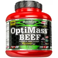 Amix Optimass Beef Protein Double Chocolate&coconut 2.5kg Rouge