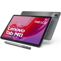 Lenovo Tab M11 11 4GB 128GB LTE - Luna Grey + Pen Processeur MediaTek Helio G88 2,00 GHz , Android 13 ou version ultérieure, 128 Go eMMC - ZADB0034SE