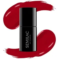 Semilac UV Hybrid Hottie vernis à ongles gel teinte 027 Intense Red 7 ml