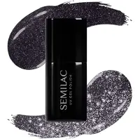 Semilac UV Hybrid Day and Night vernis à ongles gel lampe UV/LED teinte 399 Dark & Spark 7 ml
