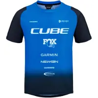 Cube Vertex X Actionteam Short Sleeve Enduro Jersey Bleu XS Enfants