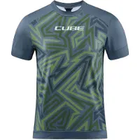 Cube Atx Tm Short Sleeve Enduro Jersey Vert S Homme