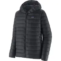 Patagonia - Doudoune en duvet naturel - M's Down Sweater Hoody Black pour Homme en Nylon - Taille L - Noir