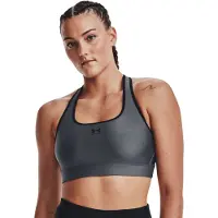 Under Armour Heatgear Padless Medium Impact Sports Bra Gris XS Femme