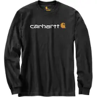 Carhartt Emea Core Logo Long Sleeve T-shirt Noir S Homme