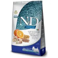 Farmina N&amp;D Ocean Adult Mini codfish, spelt, oats, orange 800 g - Morue, épautre, avoine &amp; Orange pour chiens adultes de petite race