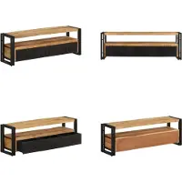 vidaXL Armoire TV 120x30x40 cm Bois massif Mango - Armoire TV - Meubles TV - Supports TV