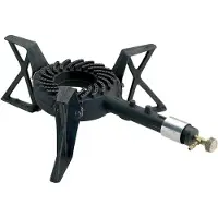Kemper Group Brûleurs Réchaud à gaz – Kemper - Brûleur à Gaz pour Camping - 7,5 KW, 37 cm - Noir