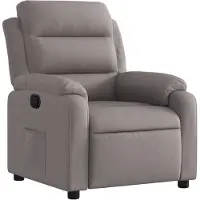 vidaXL Fauteuil relax Taupe Tissu