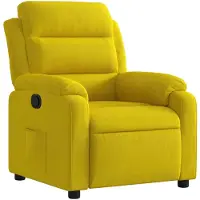 vidaXL Fauteuil relax jaune velours
