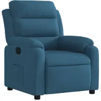 vidaXL Fauteuil relax bleu velours