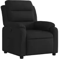 vidaXL Fauteuil relax noir tissu