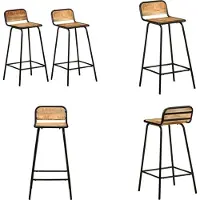 vidaXL chaises de bar 2 pcs. Bois massif de manguier - Chaise de bar - Chaises de bar - Chaise - Chaises