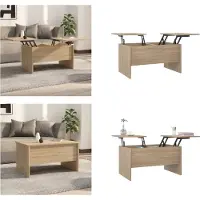 vidaXL Table basse Chêne Sonoma 80x50x42,5 cm Bois composite - Table basse - Tables basses - Table d'appoint - Table de salon