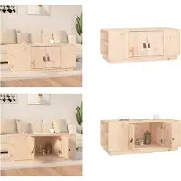 vidaXL Table basse 100x50x41 cm Pin massif - Table basse - Tables basses - Table d'appoint - Table de salon