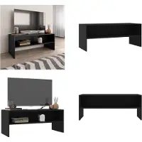 vidaXL Armoire TV Noir 100x40x40 cm Bois composite - Armoire TV - Armoires TV - Table TV