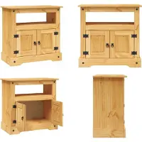 vidaXL Armoire TV style Mexique Pin massif Corona 80 x 43 x 78 cm - Armoire TV - Meubles TV - Meubles TV