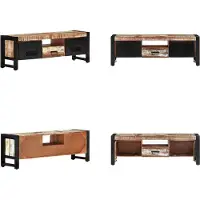 vidaXL Meuble TV 120 x 30 x 40 cm en bois massif recyclé - Meuble TV - Meubles TV - Meubles pour téléviseur - Support TV