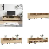 vidaXL Armoire TV Chêne Sonoma 150x30x44,5 cm Bois composite - Armoire TV - Panneaux TV - Tableau TV