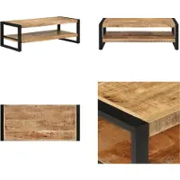vidaXL Table basse 120x55x40 cm Bois massif Mango - Table basse - Tables basses - Table d'appoint - Table de salon