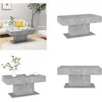 vidaXL Table basse gris béton 96x50x45 cm Bois composite - Table basse - Tables basses - Table à café
