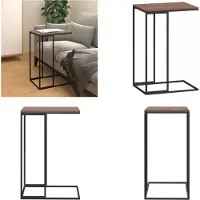 vidaXL Table d'appoint Noir 40x30x59 cm Bois composite - Table basse - Tables basses - Table à café