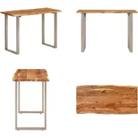 vidaXL Table de salle à manger 110x50x76 cm Bois massif Acacia - Table de salle à manger - Table de salle à manger - Table de cuisine