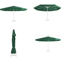 vidaXL Housse de rechange pour parasol vert 515 cm