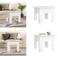 vidaXL Table basse blanche 55x55x42 cm Bois composite - Table basse - Tables basses - Table - Table de salon