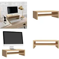 vidaXL Support d'écran Chêne Sonoma 42x24x13 cm bois composite - Support d'écran - Support d'écran - Support TV - Table TV