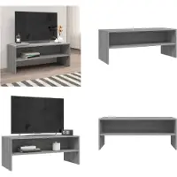 vidaXL Armoire TV Gris Sonoma 100x40x40 cm Bois composite - Armoire TV - Meubles TV - Support TV