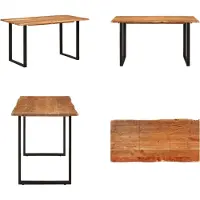 vidaXL Table de salle à manger 140×70×76 cm Acacia Massif - Table de salle à manger - Table de salle à manger - Tables de salle à manger