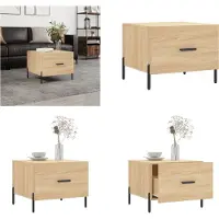 vidaXL Table basse Chêne Sonoma 50x50x40 cm Bois composite - Table basse - Tables basses - Table d'appoint