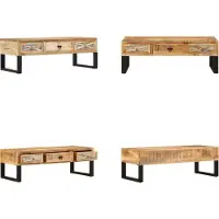 vidaXL Table basse 110 x 50 x 38 cm Bois massif Mango - Table basse - Tables basses - Table à café