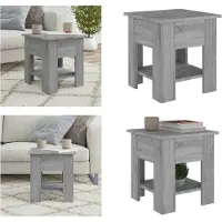 vidaXL Table basse Gris Sonoma 40x40x42 cm Bois composite - Table basse - Tables basses - Table - Table de salon