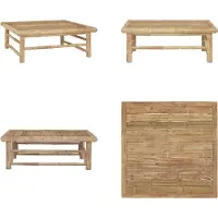 vidaXL Gartentisch 65x65x30 cm Bambus - Gartentisch - Outdoor-Tisch - Outdoor-Tische