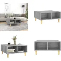 vidaXL Table basse Gris Sonoma 60x60x30 cm Bois composite - Table basse - Tables basses - Table - Table de salon
