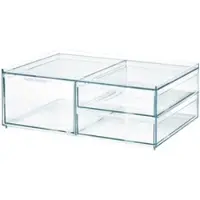 IDesign Organisateur iDesign Sarah Tanno pour Cosmétiques avec 3 Tiroirs Large Transparent (30,5 x 20,3 x 11,4 cm)