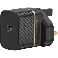 Otterbox EU GaN Chargeur mural à chargement rapide (30 W, 1 portion), Chargeur USB, Noir
