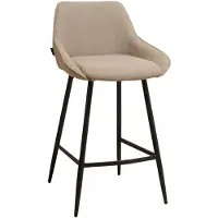 Naber GmbH (Tablon) Bronx71 Tabouret de bar Lova taupe tissu recyclé 68 cm